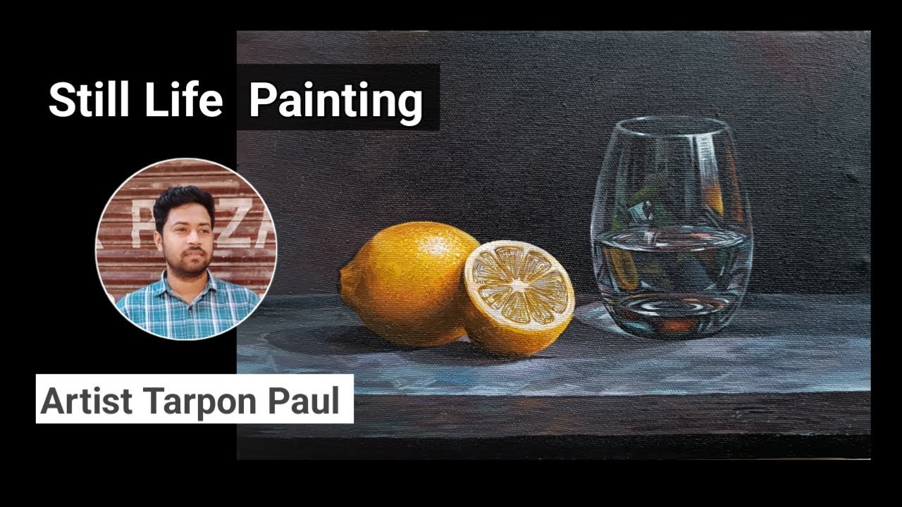 Acrylic Still Life paintings easy | acrylic still life painting tutorial