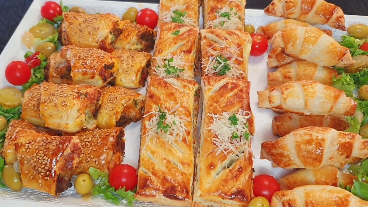 3 FEUILLETÉS FACILES ET RAPIDES pâte feuilletée du commerce #ramadan2024
