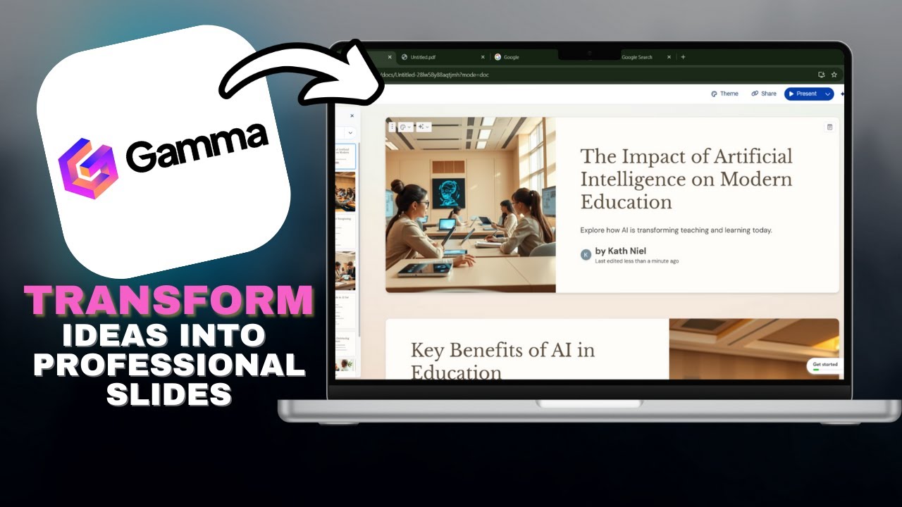 How to TRANSFORM Ideas into Professional Slides Using Gamma in SECONDS!