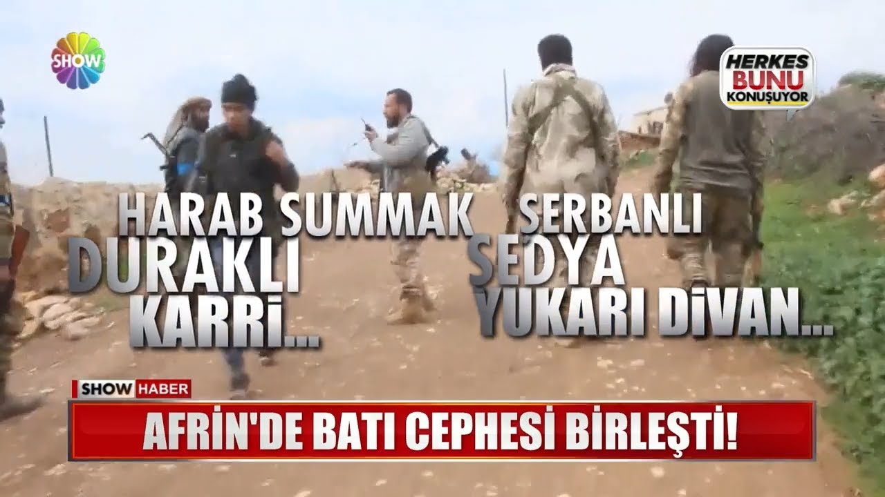 Afrin'de Batı Cephesi birleşti!