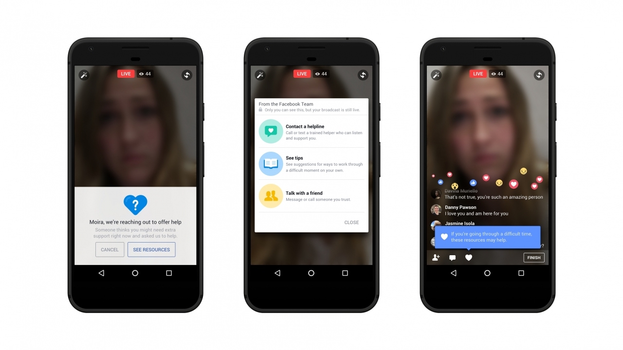 New Facebook Live tools help prevent suicide