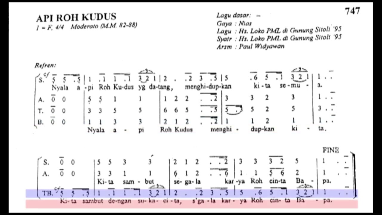 (Bass) Api Roh Kudus (MB 747)