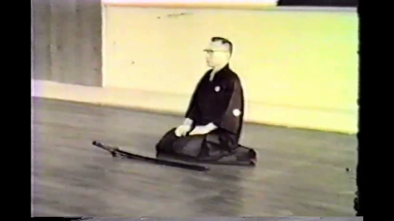 Iaido Omoriryu Koryu Opening Reiho Nagae Matasaburo Sensei