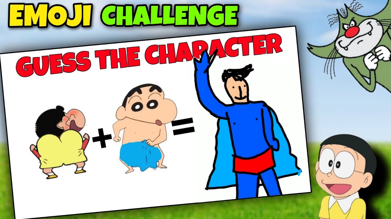 Guess The Emoji Challenge In Shinchan Vs Nobita Vs Jack | Gone Very Funny 🤣 Part 2
