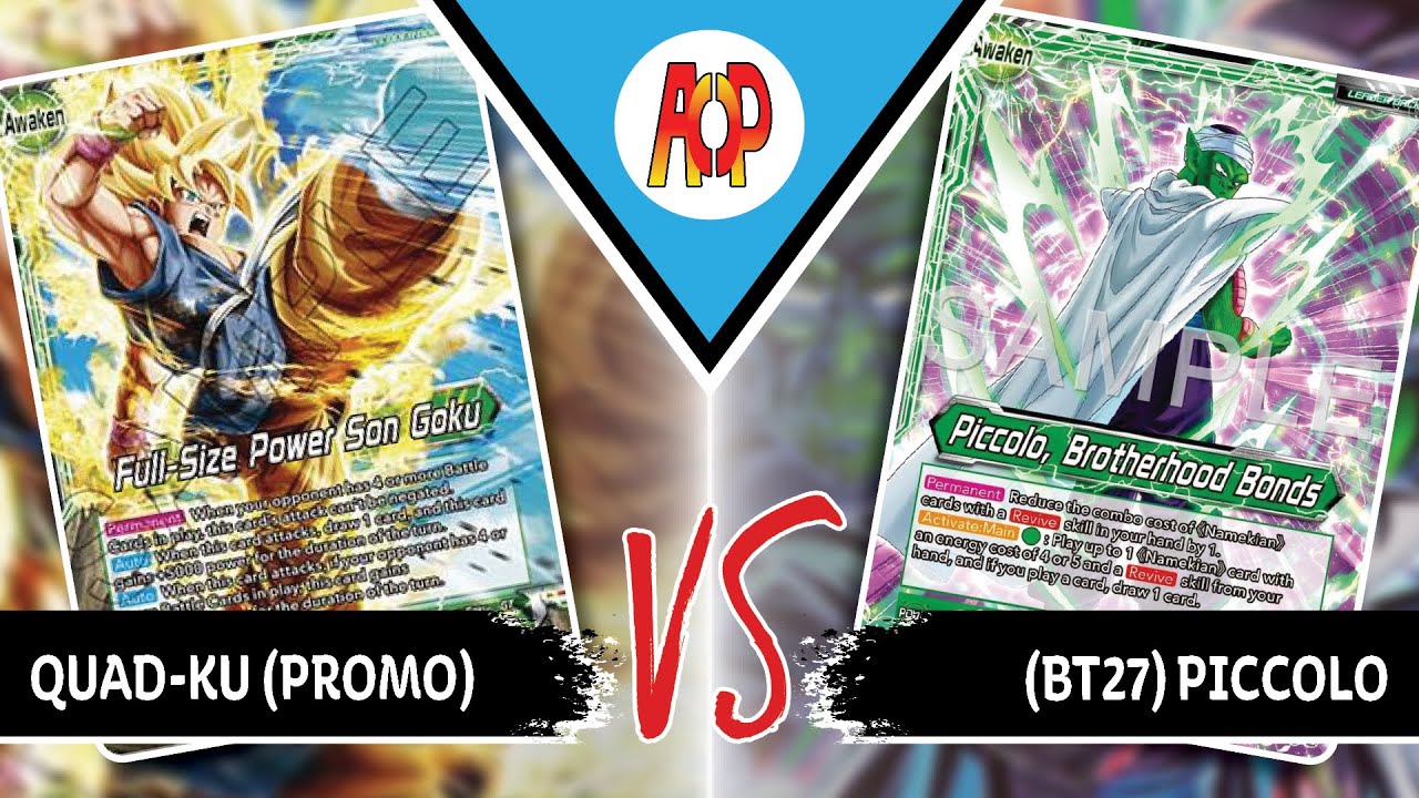 Quad-Ku (G) vs Piccolo Revive (G/U) | Gameplay | DBS TCG