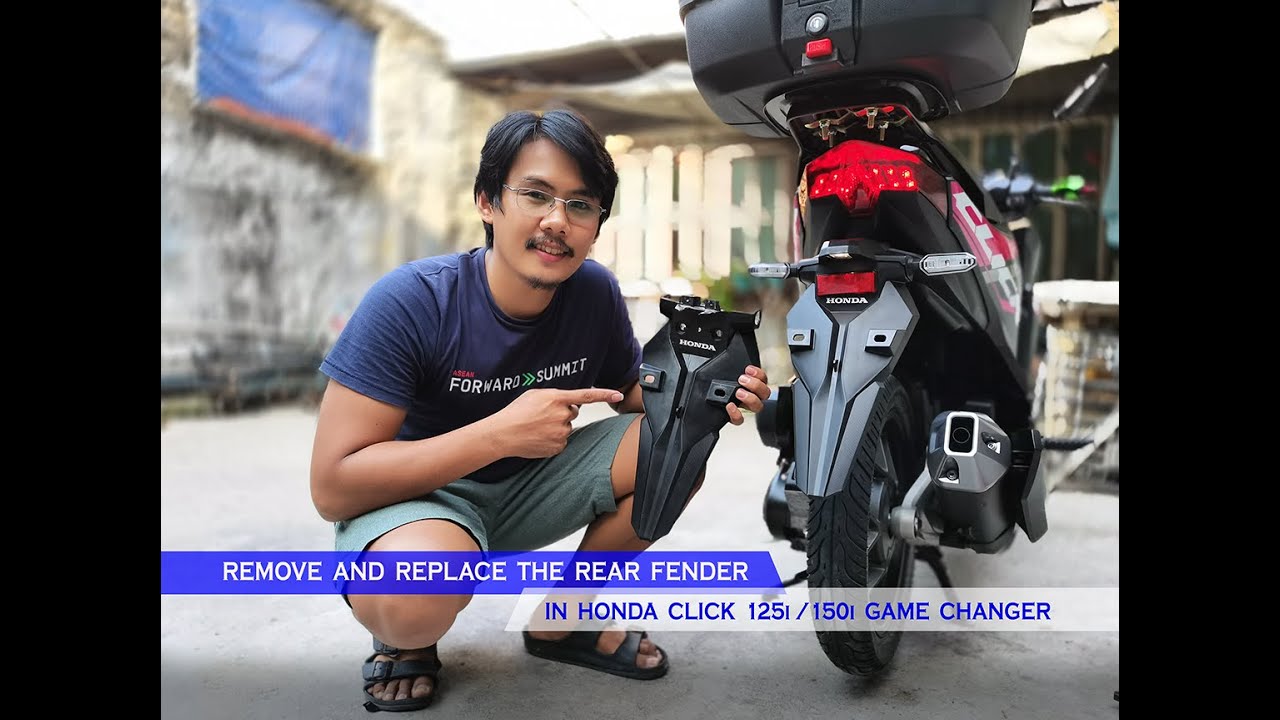 HOW TO REPLACE REAR FENDER IN HONDA CLICK | STEP BY STEP