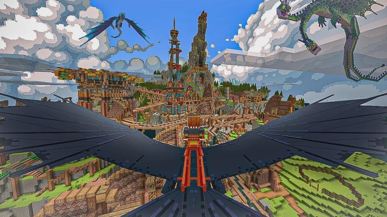 We Made It to New Berk! | DragonCraft #13 | How to Train Your Dragon in Minecraft
