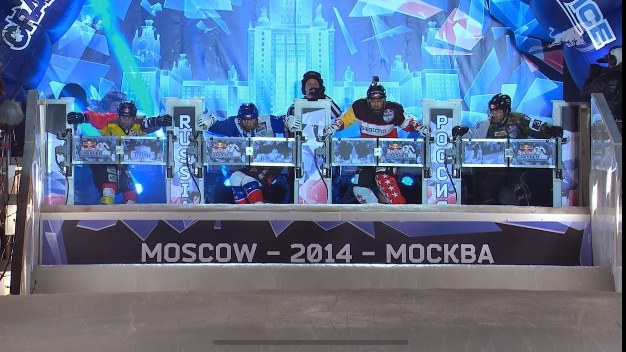 CRASHED ICE RACING IN MOSCOW, RUSSIA !!!