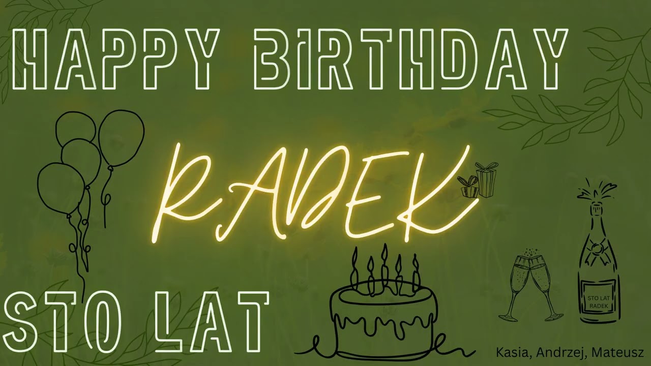Sto lat, Radek! Happy Birthday Radek ! #happybirthday #adventurewithalphabet #ambermoonph #music