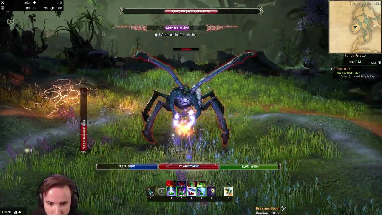 Solo ESO Veteran Fungal Grotto I HM Speed No-Death