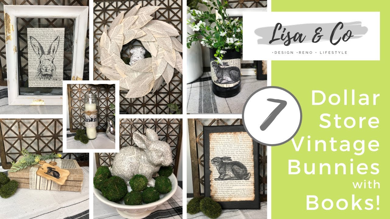 Dollar Store Vintage Bunny DIY’s  ||  Trash to Treasure ||  Easter DIY's