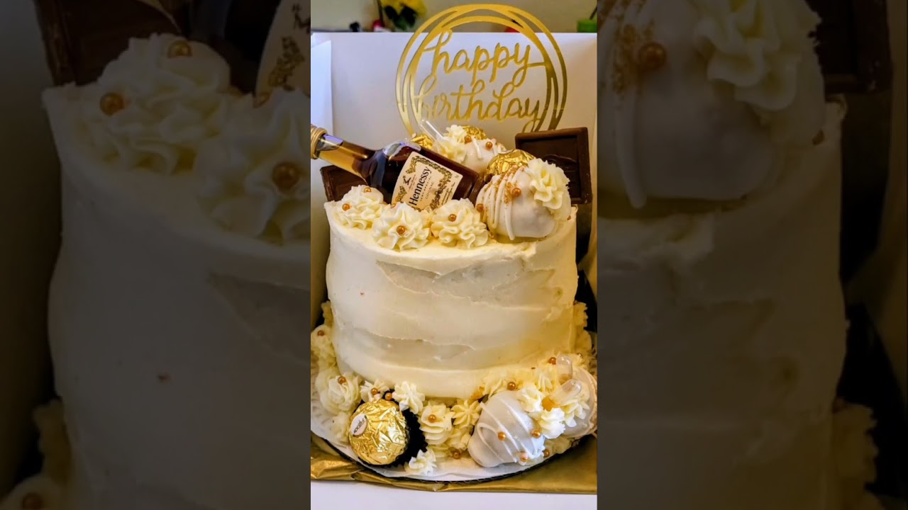 I made this! #firsttry #hennessey #cake #infusedcake