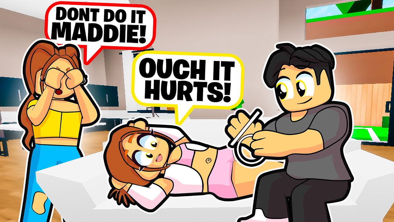 MY DAUGHTER GOT HER BELLY PIERCED! (Roblox)