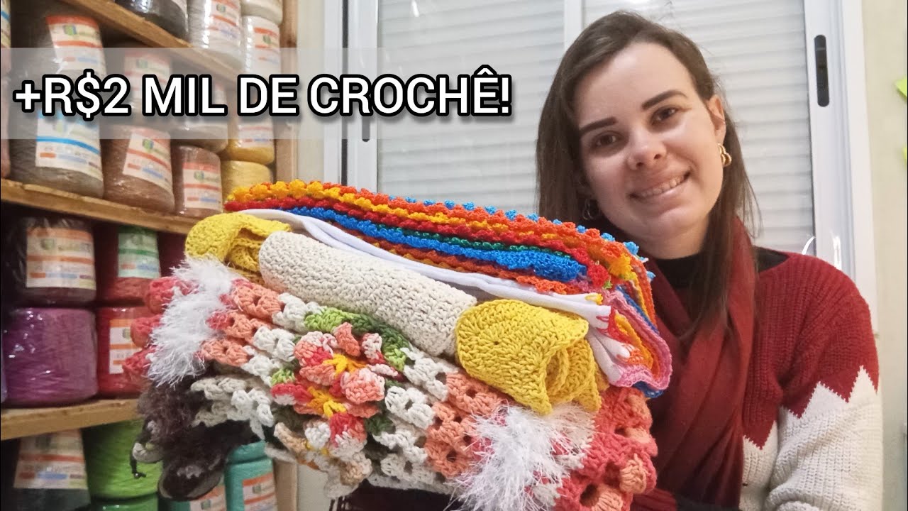 🔥 PRODUÇÃO DO MÊS DE JUNHO// MAIS DE R$2 MIL DE CROCHÊ #crochet #croche #vlog