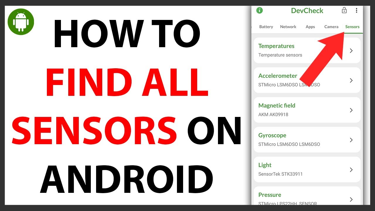 How to Find All Phone Sensors on Android [QUICK GUIDE]