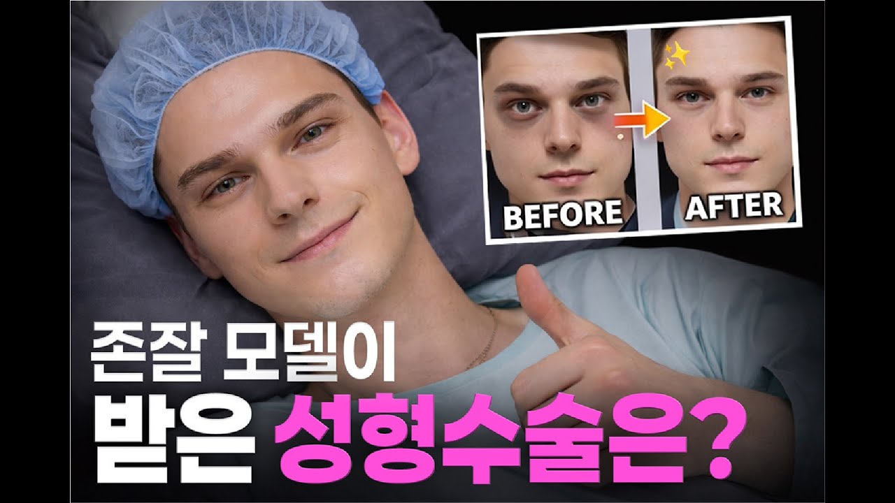 존잘 모델도..선택한 수술 눈밑지..!