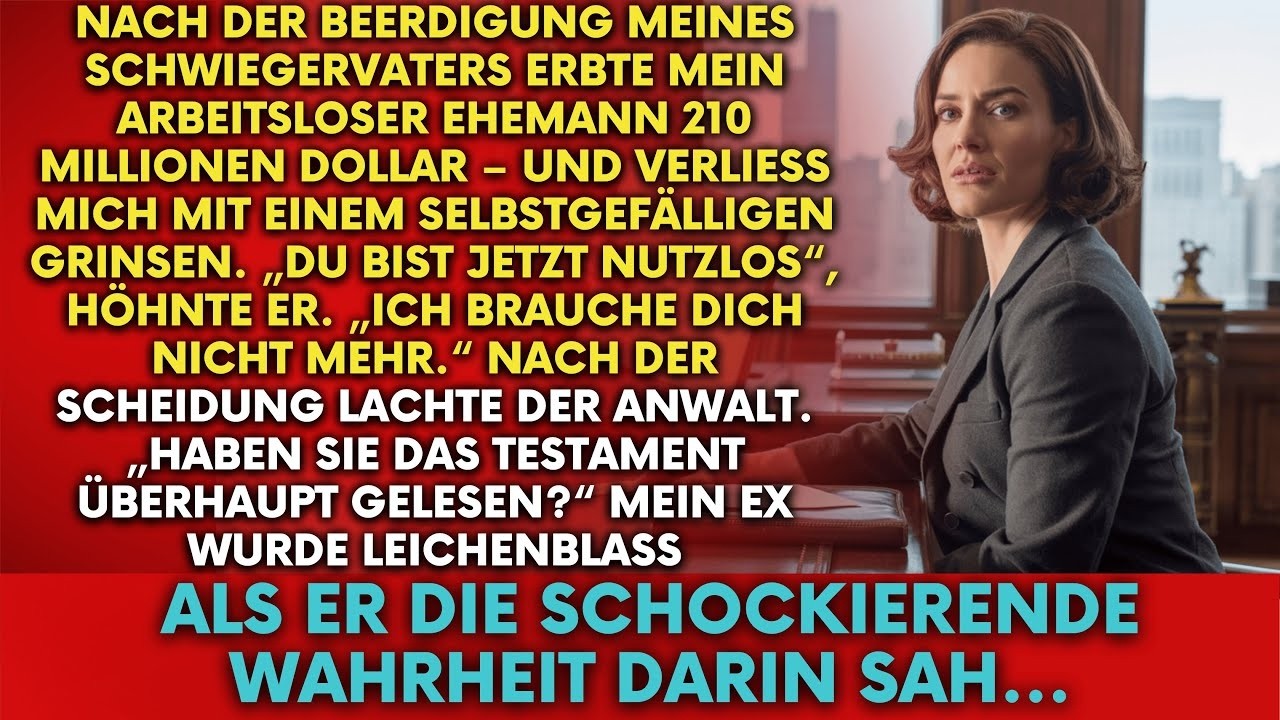 Mein Mann erbte 210 Mio  nach Papas Beerdigung – und schockierte mich mit der Scheidung