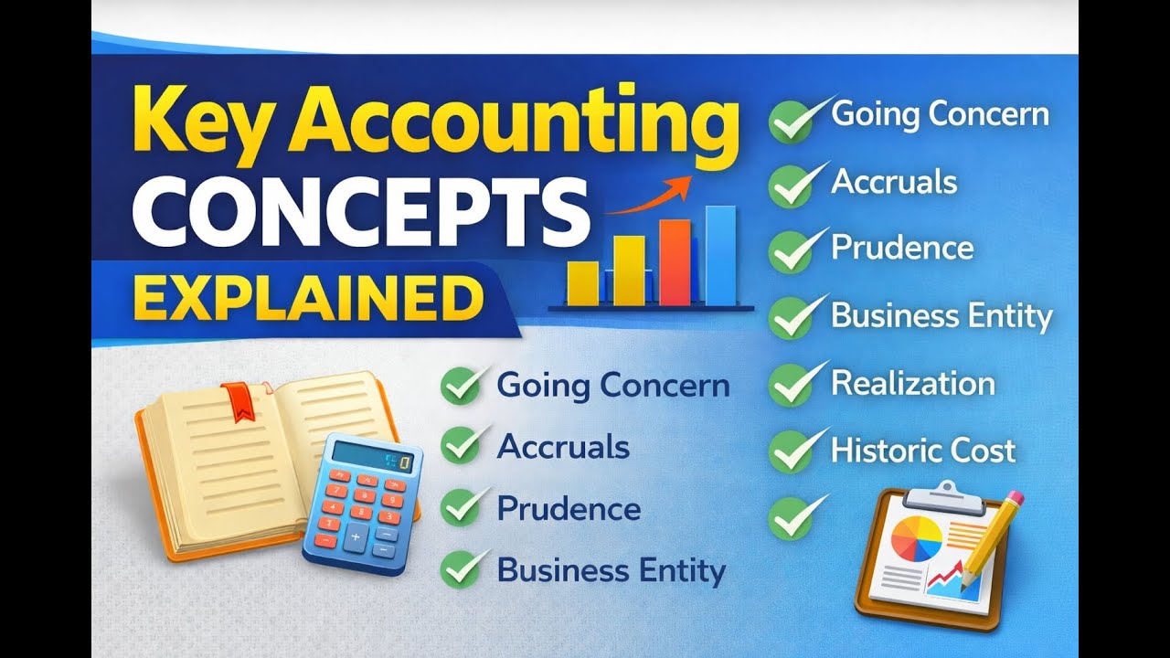 Key Accounting Concepts Explained | Going Concern, Accruals, Prudence & More