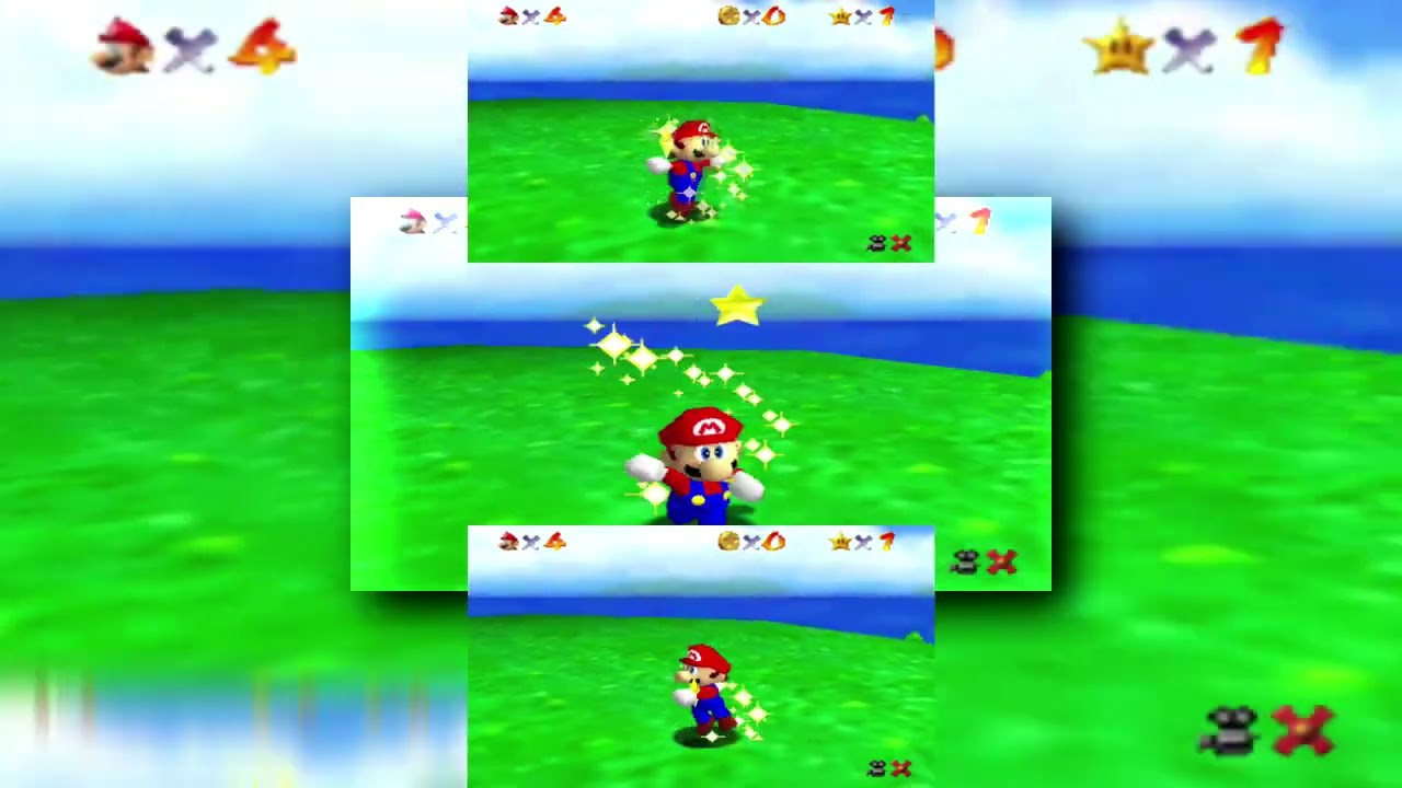 (YTPMV) Super Mario 64 Collecting a Star Scan