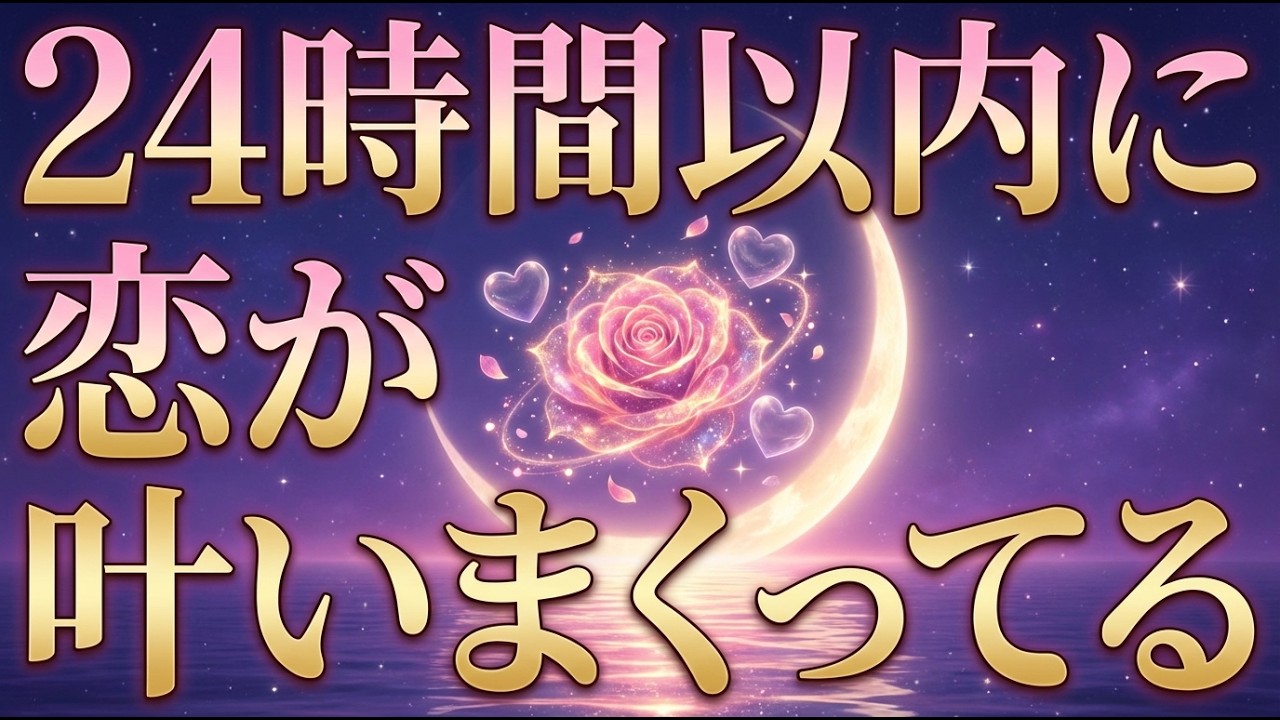 ※絶対に見逃さないでください❤️信じなくてもいいのですが聞き流すと脈なしの憧れの相手からの好感度がとてつもなく上がり恋愛成就が始まる恋が叶う強力な暗示と波動が仕込まれた音楽｜復縁・片想い・引き寄せ
