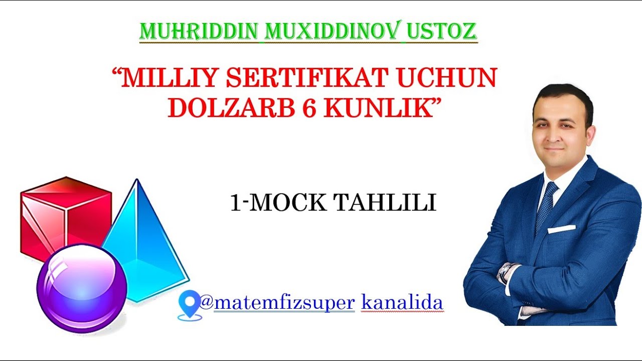 DOLZARB 6 KUNLIK 1-MOCK tahlili