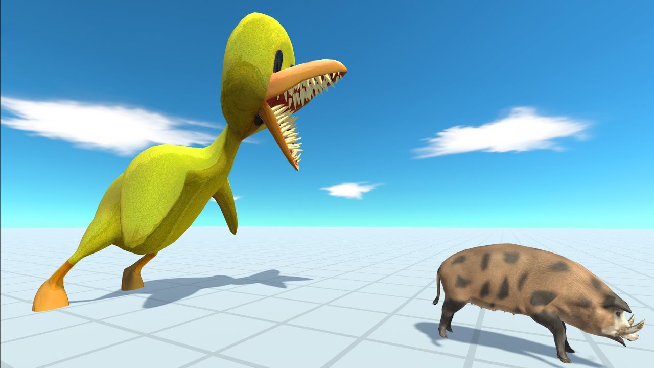 Rainbow Friend Yellow Barracks Death Run - Animal Revolt Battle Simulator
