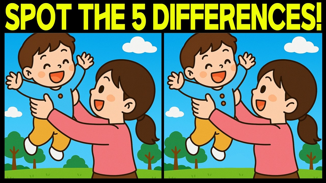 Only 1% Can Find All 5 Differences | Spot the Difference 60-Second Challenge