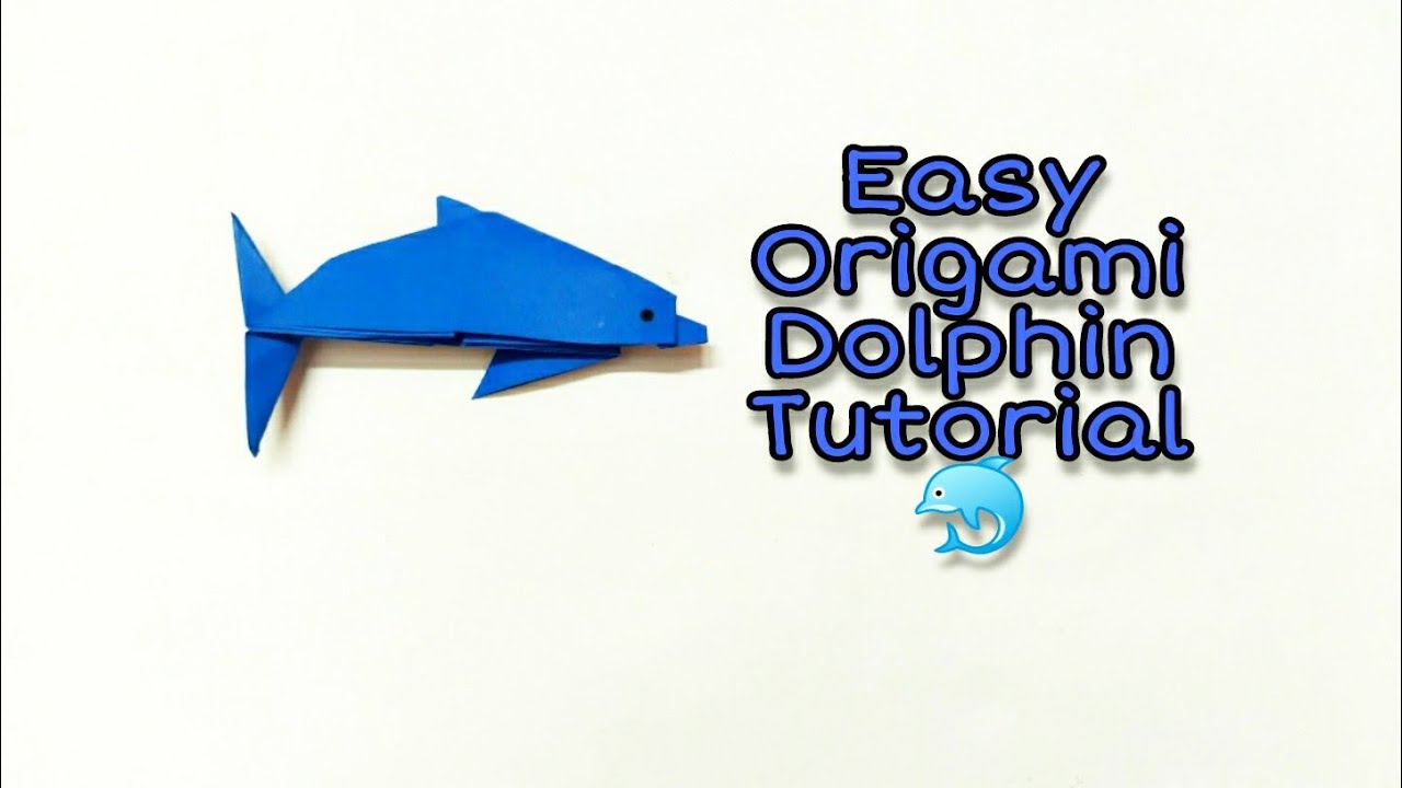 How to make an easy origami dolphin step by step | Art with Anu