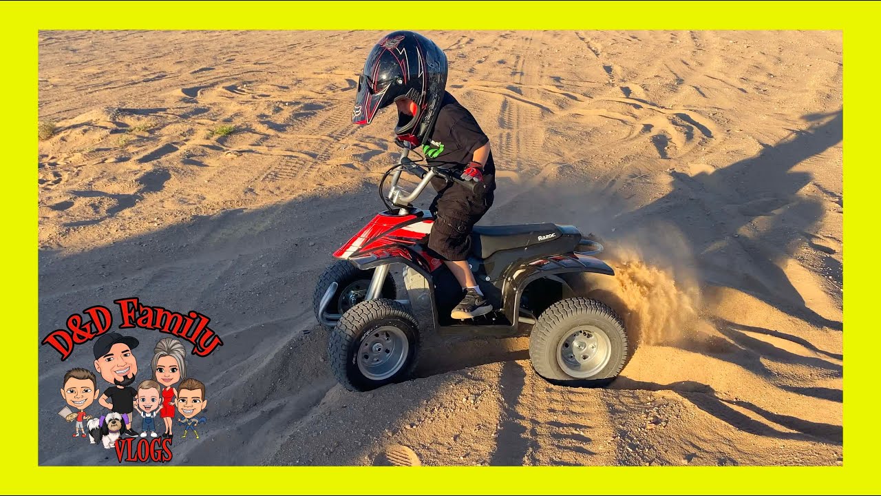 Buying a Razor Dirt Quad for Dominick | Riding in Sand Dunes | D&D Family Vlogs