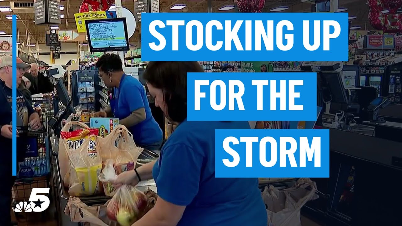 Stocking up on groceries for the winter storm | NBC DFW