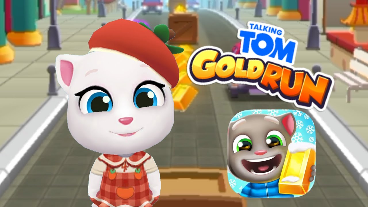 Talking Tom Gold Run New Skin Persimmon Angela - Android Gameplay