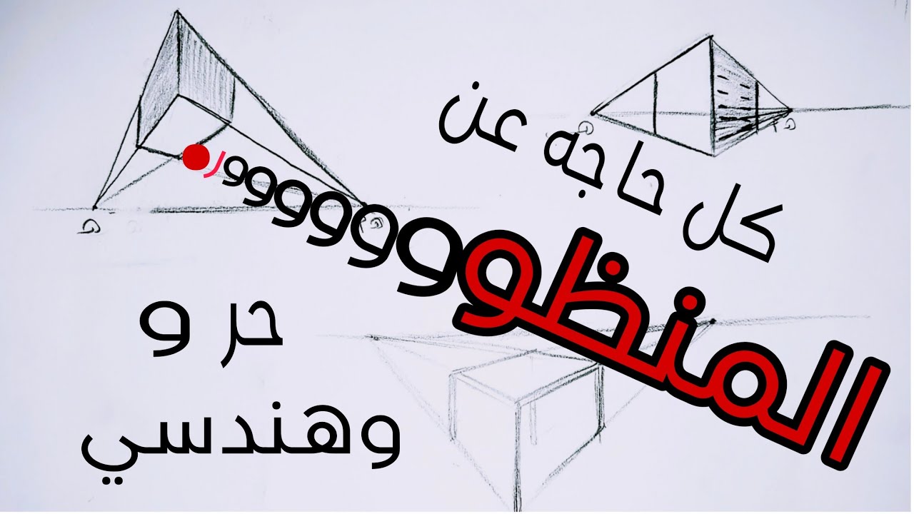كورس القدرات كامل كل حاجة عن المنظور  حر  وهندسي  من نقطة و من نقطتين