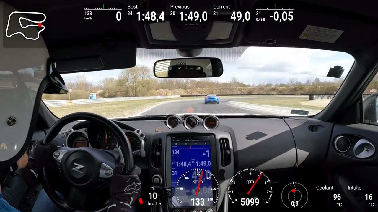Tor Poznań 370Z chasing Apline A110 [1.48.2]