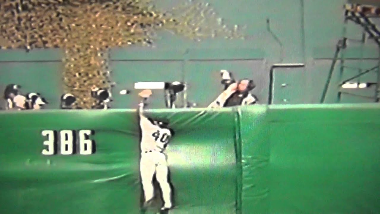 Dave Henderson Knocks Baseball Over Fence ALCS
