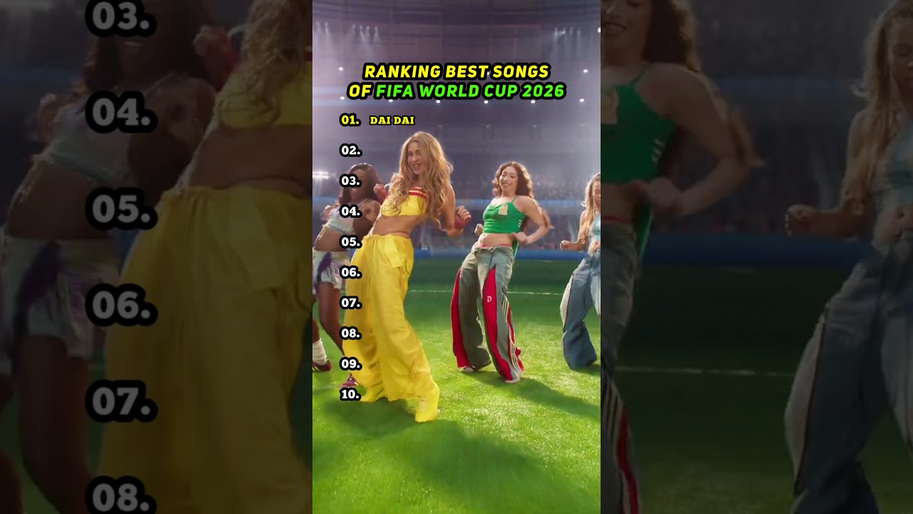 Ranking 🏆 FIFA World Cup 2026's best Songs