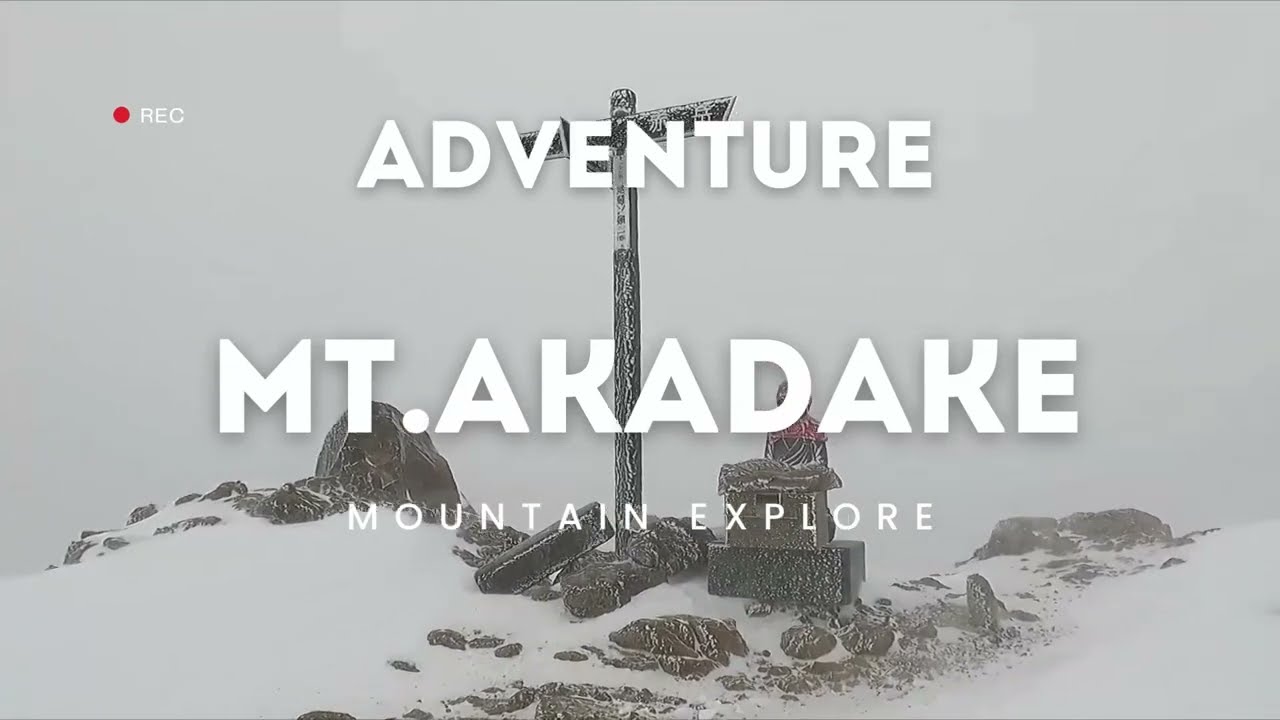 【Mt.AKadake～Jizoone Route】Challenging winter mountain in Japan