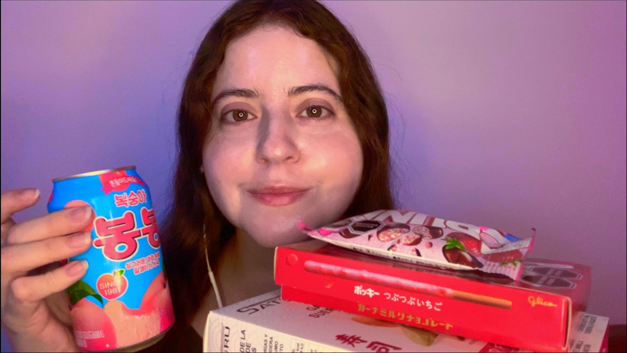 ASMR Tasting Japanese and Korean Treats (crinkle sounds, rambling)