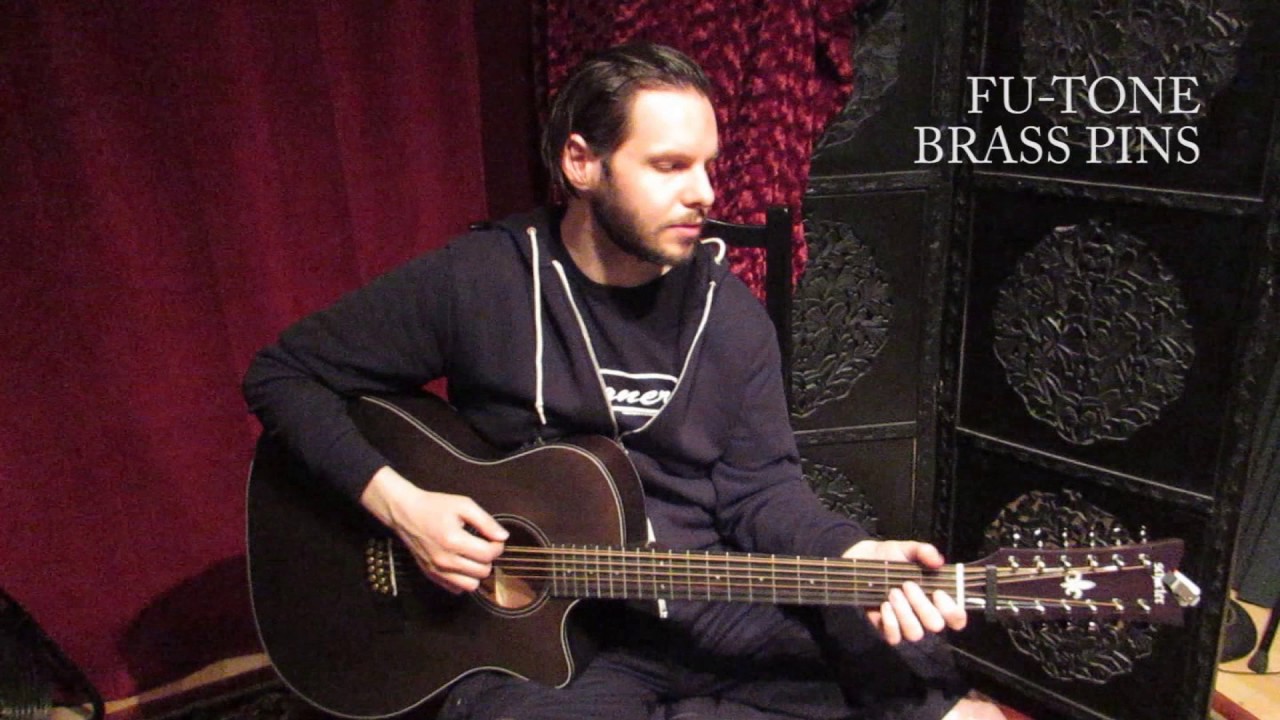 FU-TONE Acoustic Bridge Pins (Brass) - Demo/Comparison