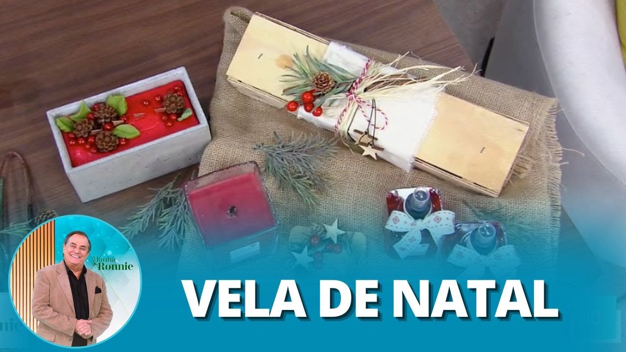 Peter Paiva ensina a fazer velas personalizadas de Natal. Veja!