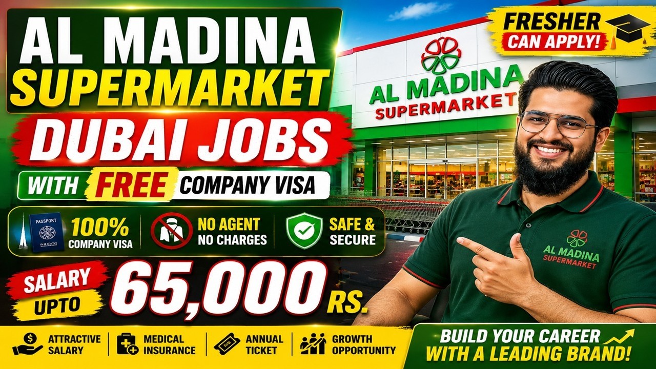 Hiring Now in Dubai | Al Madina Supermarket Jobs | Visa Sponsored Positions