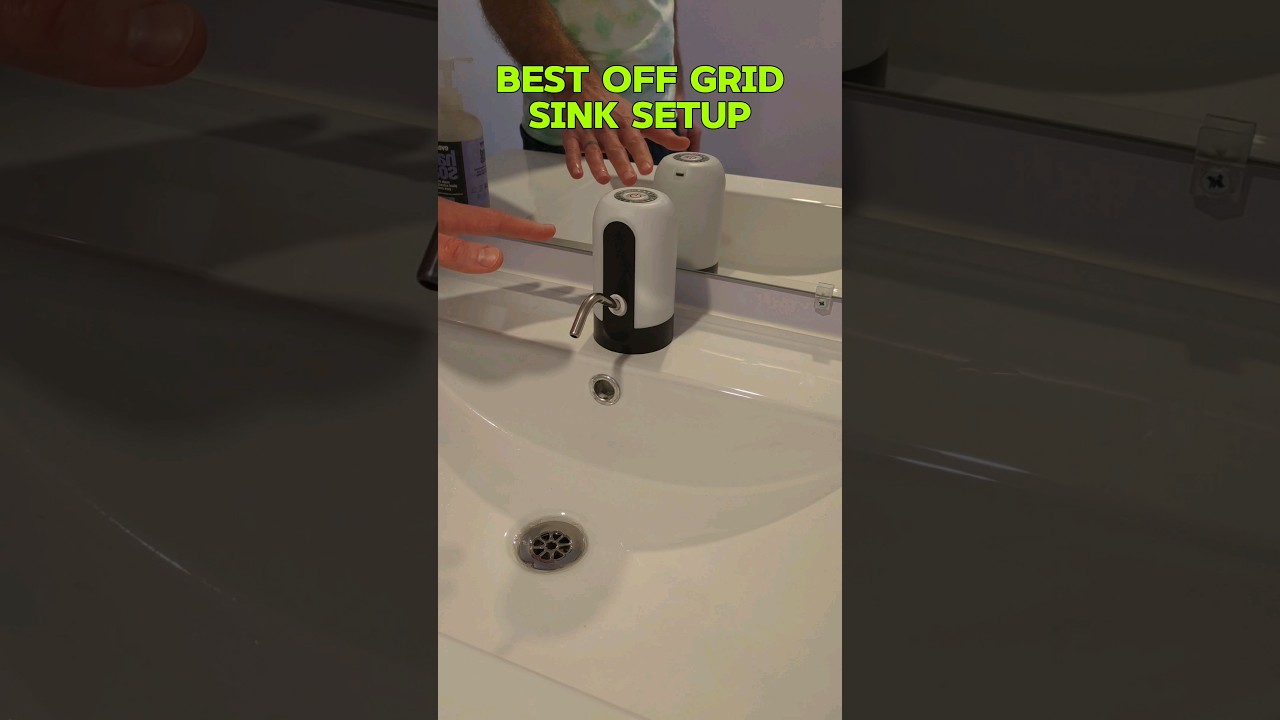 Best Off Grid Sink #shorts #offgrid #diy