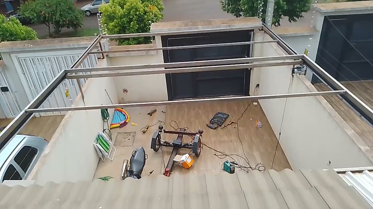telhado retrátil como instalar o motor
