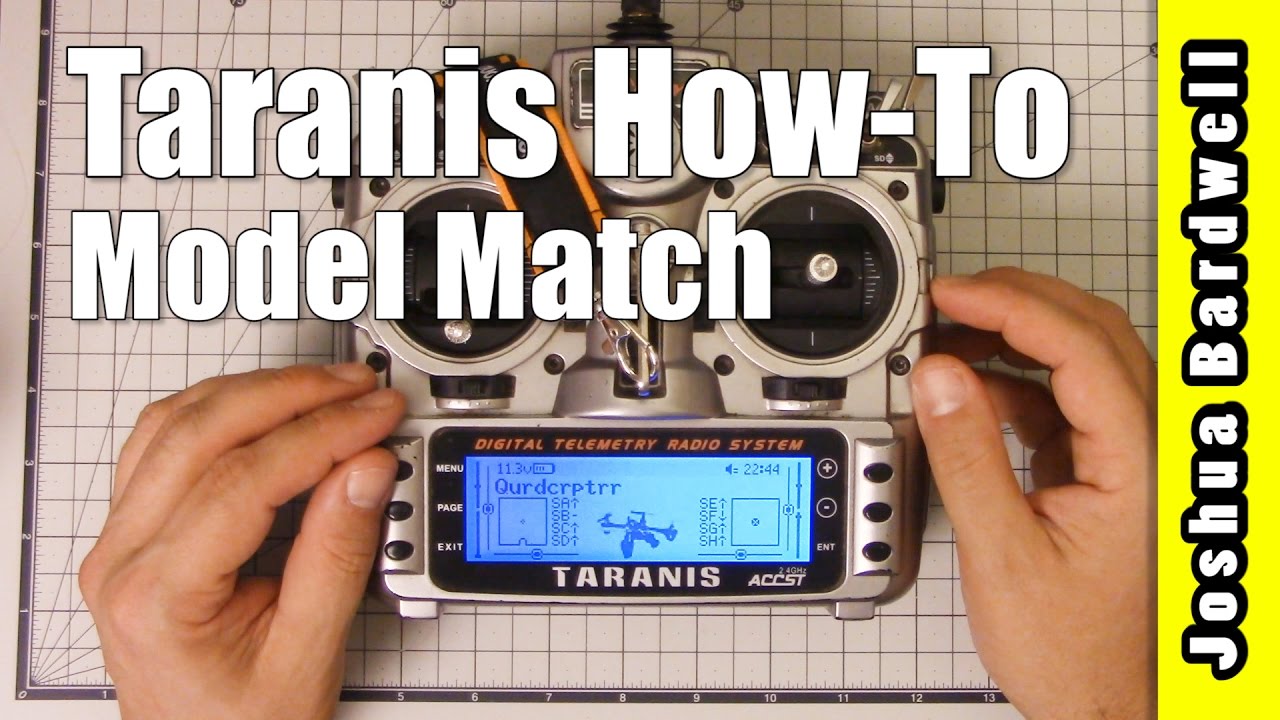 FRSKY TARANIS HOW-TO | Model Match | Unlimited Quadcopters, One Model Memory
