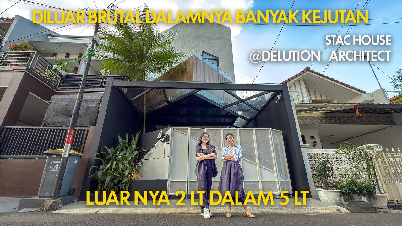 (RUMAH UNIK) Rumah 5 Lantai Hemat Listrik : Stac House