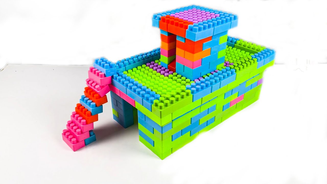 Satisfying ASMR: Build a Relaxing DIY Blocks Villa House #legobuild | Building Blocks