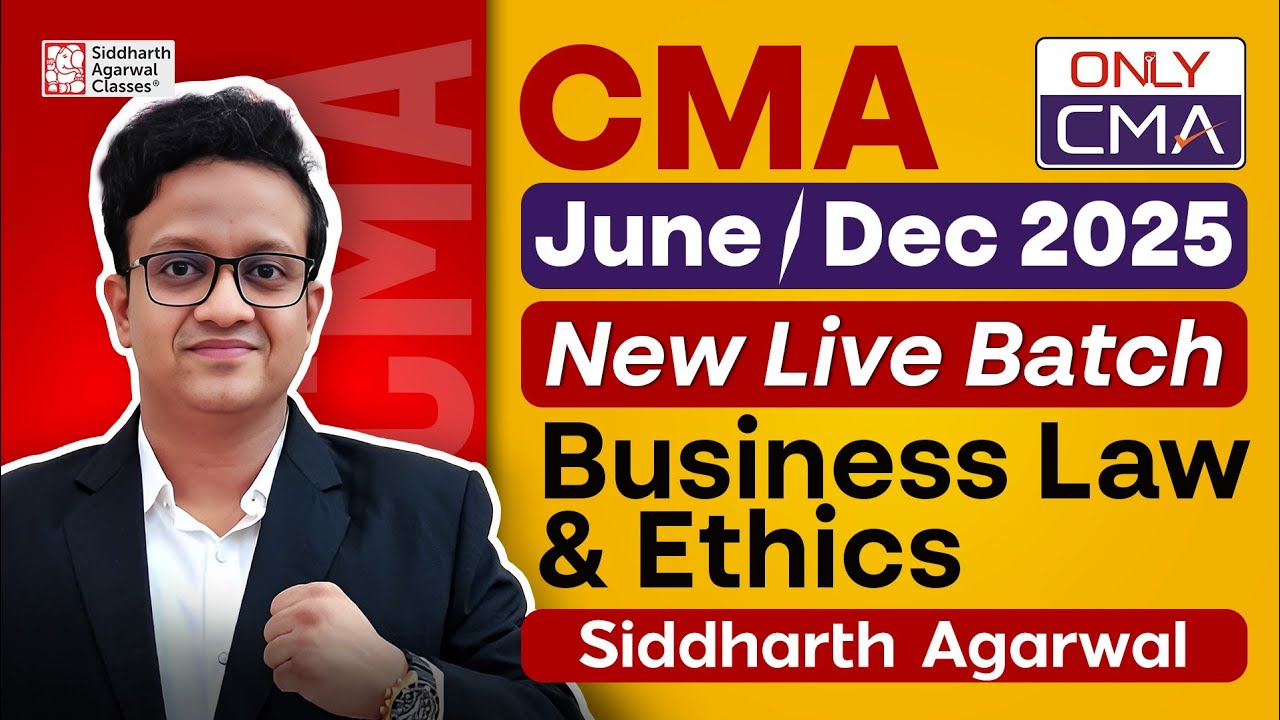 Congratulations & Announcement | CMA Law New Batch | Siddharth Agarwal