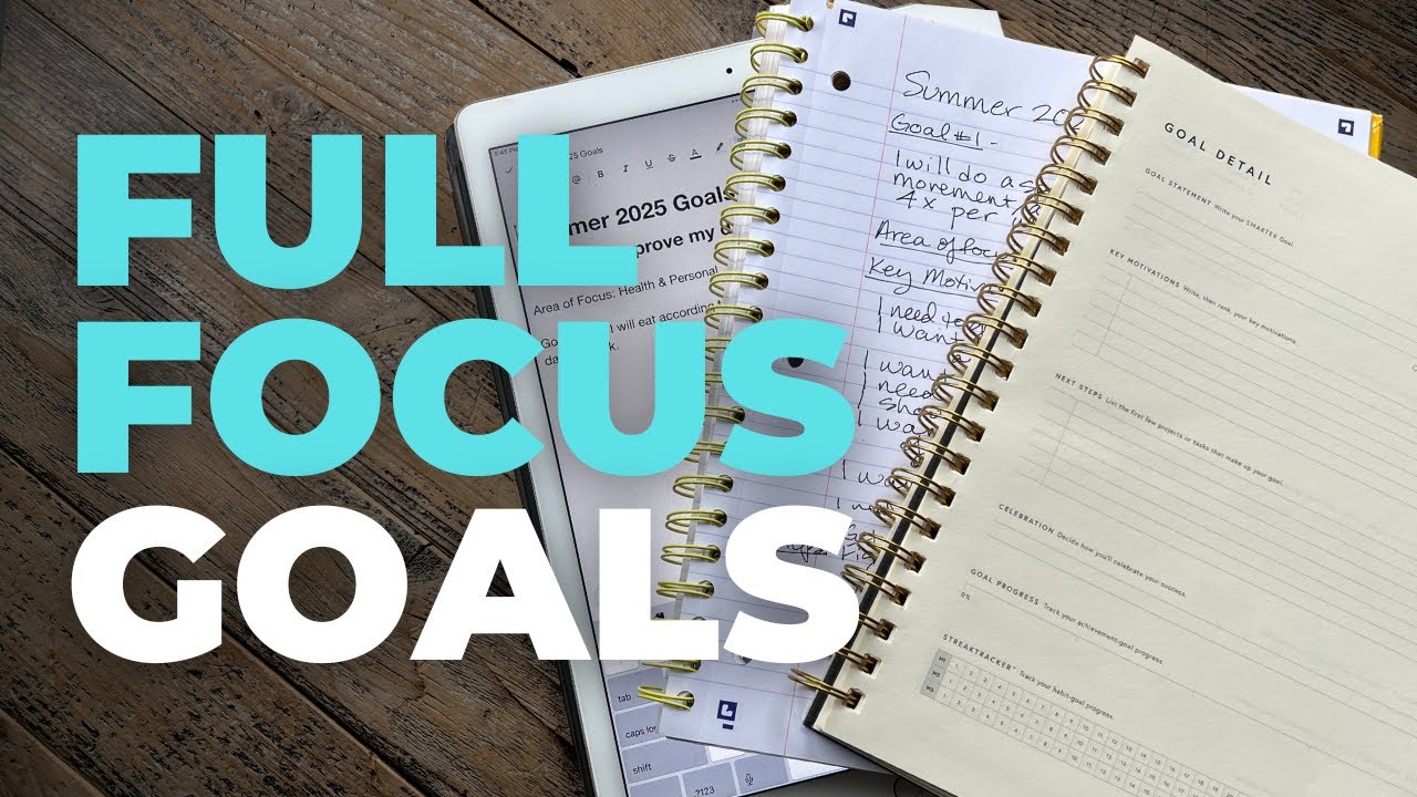 How to Set Goals Using the Full Focus Planner - No Planner Needed