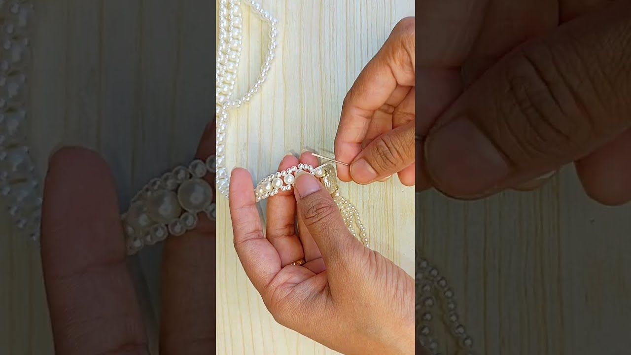 Diy pearl necklace 