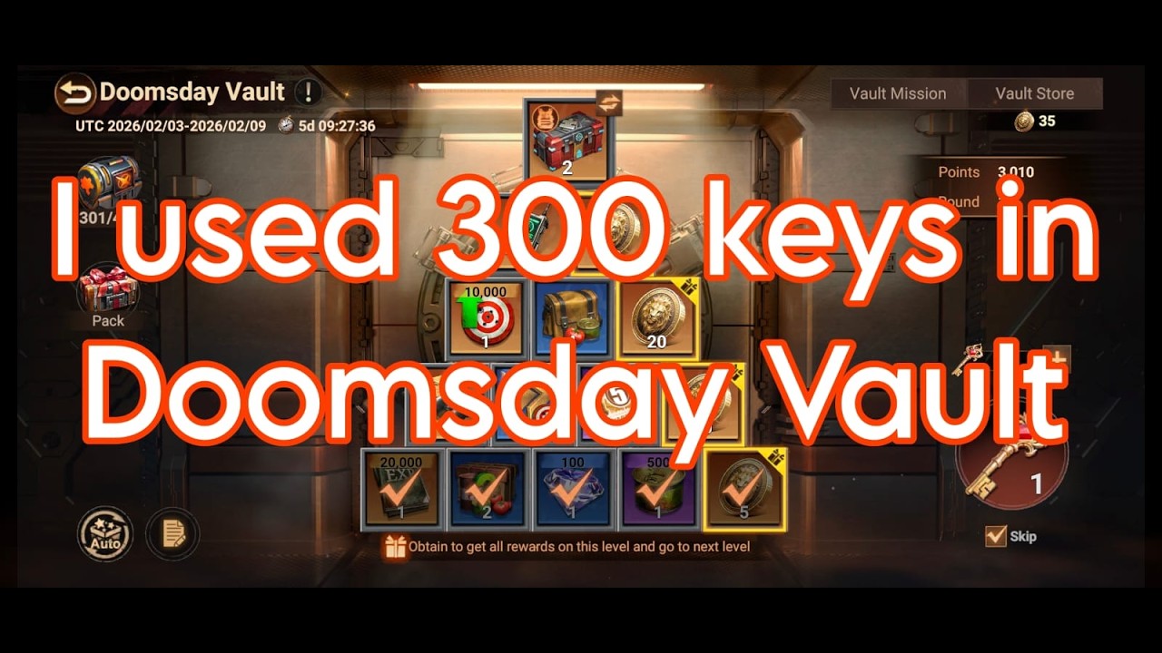 I used 300 keys in doomsday vault #doomsdaylastsurvivors #gaming