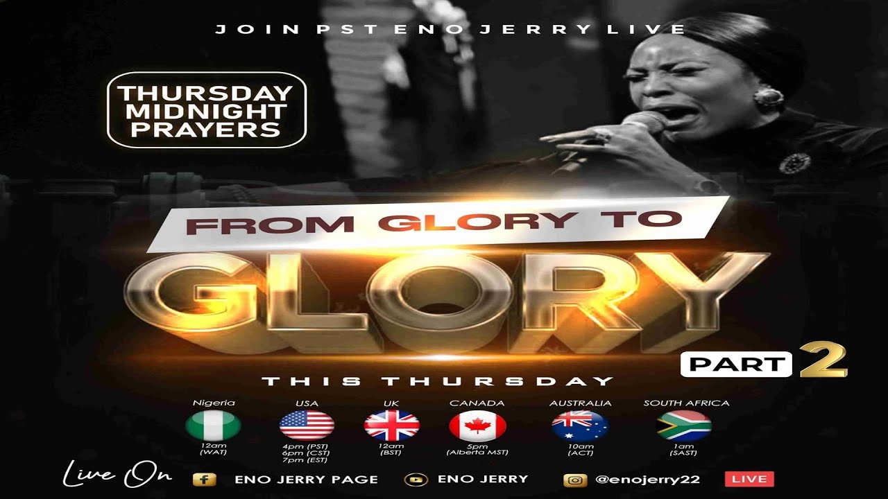 THURSDAY MIDNIGHT PRAYER || FROM GLORY TO GLORY part ii || 05/02/26